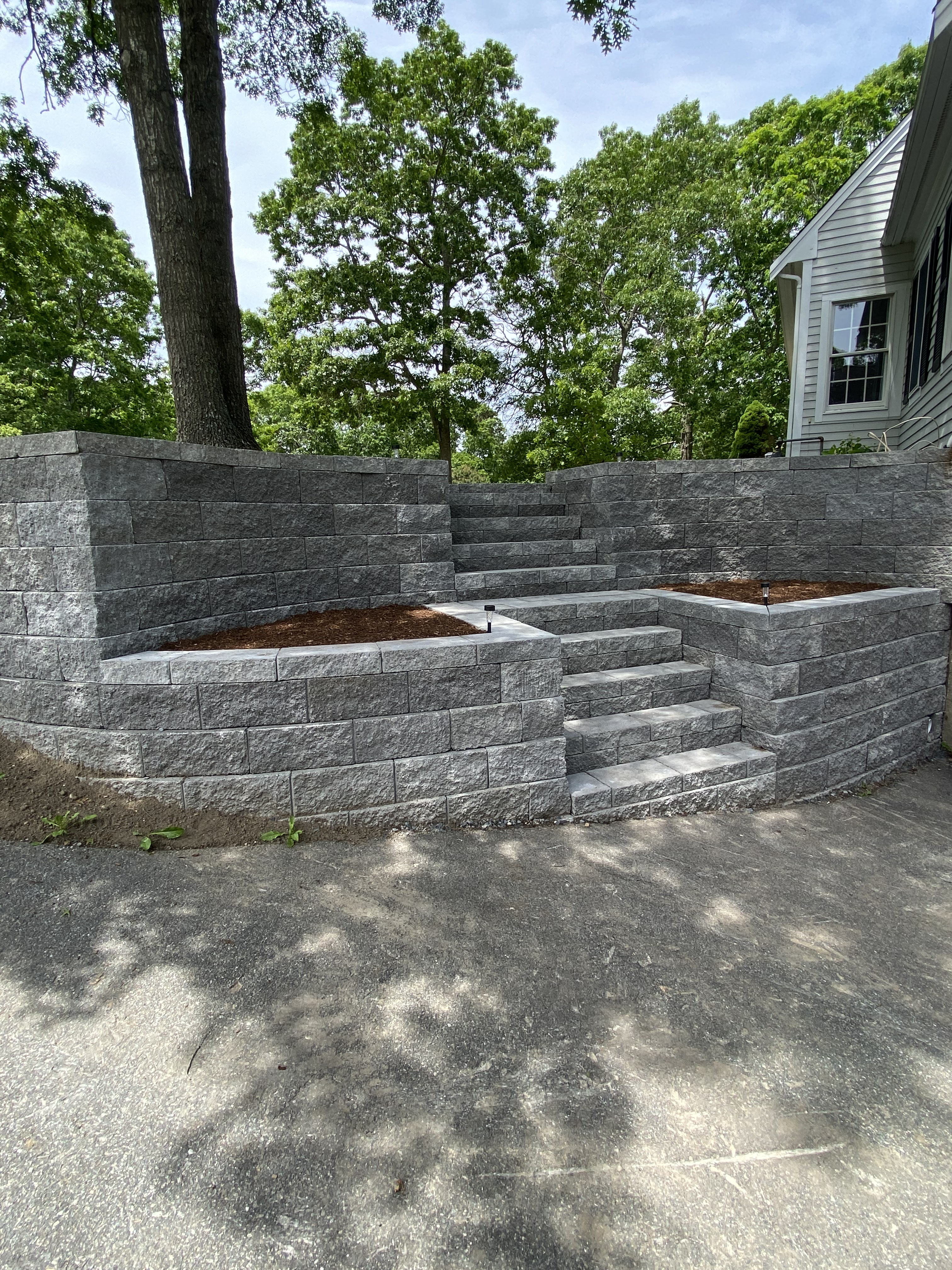 Retaining wall construction